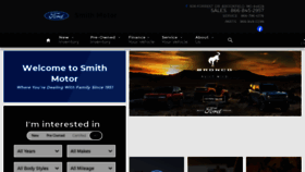 What Smith-ford.com website looked like in 2021 (3 years ago)