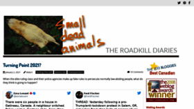 What Smalldeadanimals.com website looked like in 2021 (3 years ago)