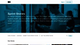 What Sprintstories.com website looked like in 2021 (3 years ago)