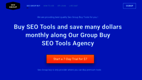 What Seogroupbuy.org website looked like in 2021 (3 years ago)