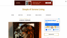 What Simpleandsereneliving.com website looked like in 2021 (3 years ago)