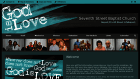 What Seventhstreetbaptist.org website looked like in 2021 (4 years ago)