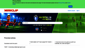 What Support.miniclip.com website looked like in 2021 (3 years ago)