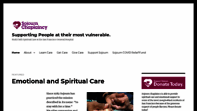 What Sojournchaplaincy.org website looked like in 2021 (3 years ago)