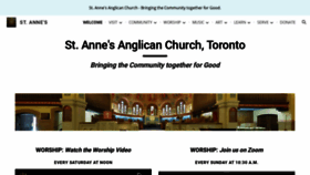 What Saintanne.ca website looked like in 2021 (3 years ago)