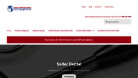 What Sadecdental.com website looked like in 2021 (3 years ago)
