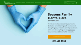 What Seasonsfamilydentalcare.com website looked like in 2021 (3 years ago)