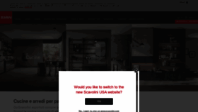 What Scavolini.com website looked like in 2021 (3 years ago)