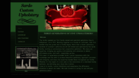 What Sardocustomupholstery.com website looked like in 2021 (3 years ago)