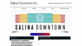 What Salinadowntown.org website looked like in 2021 (3 years ago)