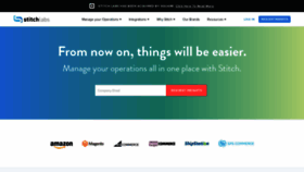What Stitchlabs.com website looked like in 2021 (3 years ago)