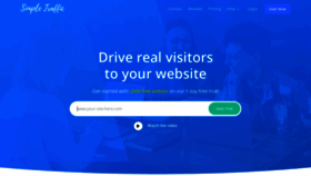 What Simpletraffic.co website looked like in 2021 (3 years ago)