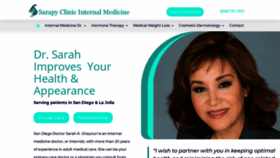 What Sarapyclinic.com website looked like in 2021 (3 years ago)