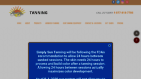What Simplysuntanning.com website looked like in 2021 (3 years ago)