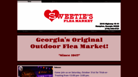 What Sweetiesfleamarket.com website looked like in 2021 (3 years ago)