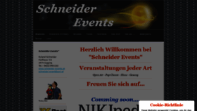 What Schneider-events.at website looked like in 2021 (3 years ago)