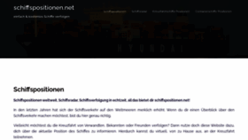 What Schiffspositionen.net website looked like in 2021 (3 years ago)