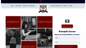 What Saintceciliaschool.org website looked like in 2021 (3 years ago)