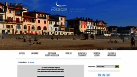 What Soorts-hossegor.fr website looked like in 2021 (3 years ago)