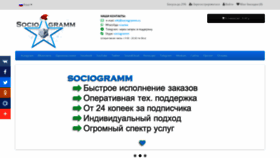 What Sociogramm.ru website looked like in 2021 (3 years ago)