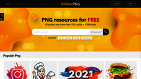 What Similarpng.com website looked like in 2021 (3 years ago)