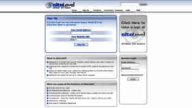 What Sitelevel.com website looked like in 2021 (3 years ago)