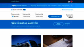 What Slo-zeleznice.si website looked like in 2021 (3 years ago)