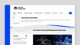 What Senatordarwinbooher.com website looked like in 2021 (3 years ago)