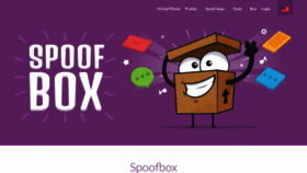 What Spoofbox.com website looked like in 2021 (3 years ago)