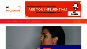 What Soinfluential.com website looked like in 2021 (3 years ago)