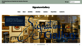 What Signaturegallerysavannah.com website looked like in 2021 (3 years ago)