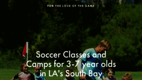 What Soccerfortots.com website looked like in 2021 (3 years ago)