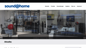 What Sound-at-home.de website looked like in 2021 (5 years ago)