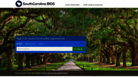 What Southcarolinabids.us website looked like in 2021 (3 years ago)
