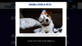 What Sierrafishandpets.com website looked like in 2021 (3 years ago)