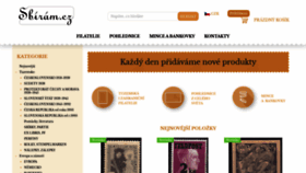 What Sbiram.cz website looked like in 2021 (3 years ago)