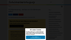 What Schuldnerberatung.org website looked like in 2021 (3 years ago)