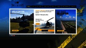 What Skyriverhelicopters.com website looked like in 2021 (3 years ago)