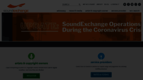 What Soundexchange.com website looked like in 2021 (4 years ago)