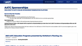 What Sponsoraatc.org website looked like in 2021 (3 years ago)