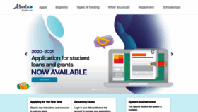 What Studentaid.alberta.ca website looked like in 2021 (3 years ago)