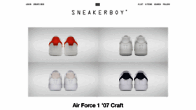 What Sneakerboy.com website looked like in 2021 (3 years ago)