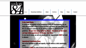 What Salon84ny.com website looked like in 2021 (3 years ago)