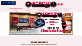 What Smallcakessnellville.com website looked like in 2021 (3 years ago)