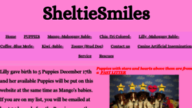 What Sheltiesmiles.com website looked like in 2021 (3 years ago)