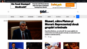 What Stiri.md website looked like in 2021 (3 years ago)