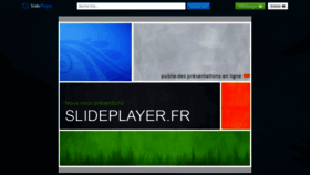 What Slideplayer.fr website looked like in 2021 (4 years ago)
