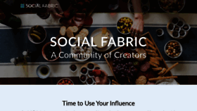 What Socialfabric.us website looked like in 2021 (5 years ago)
