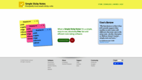 What Simplestickynotes.com website looked like in 2021 (3 years ago)