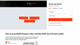 What Staging.tripjack.com website looked like in 2021 (3 years ago)